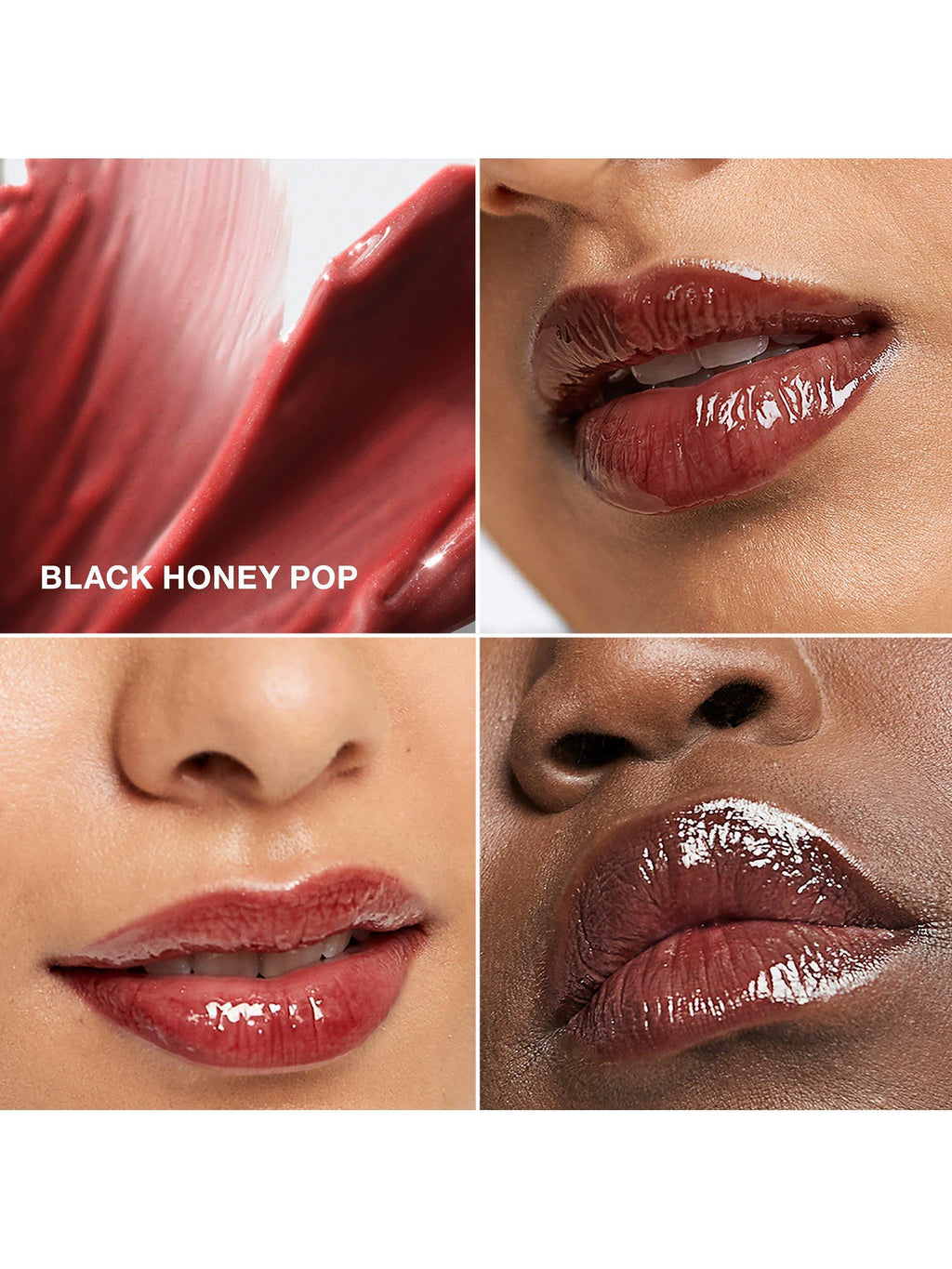 Clinique Pop Plush Creamy Lip Gloss - 01 Black Honey Pop