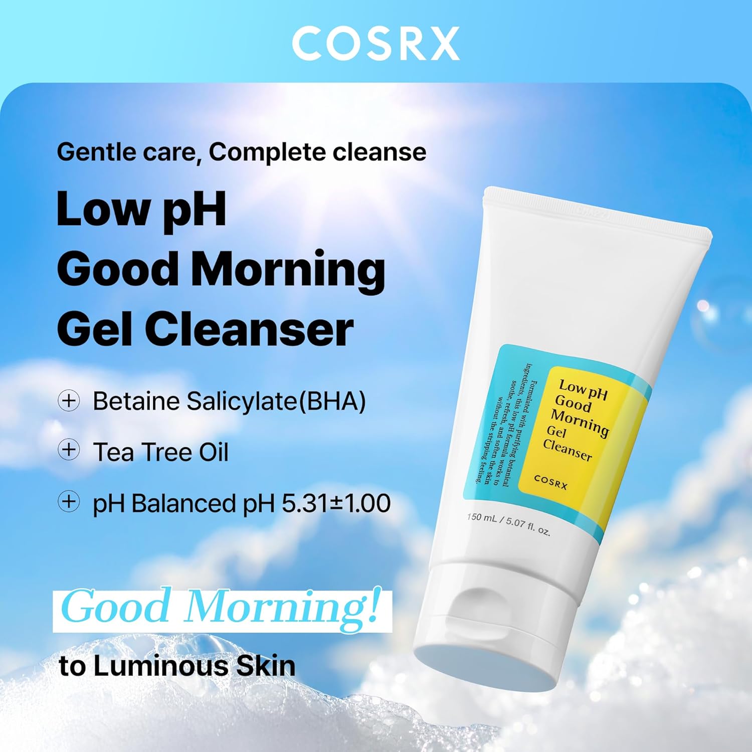COSRX Lpw pH Good Morning Gel Cleanser