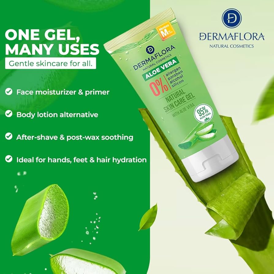 Dermaflora Aloe Vera Natural Skin Care Gel