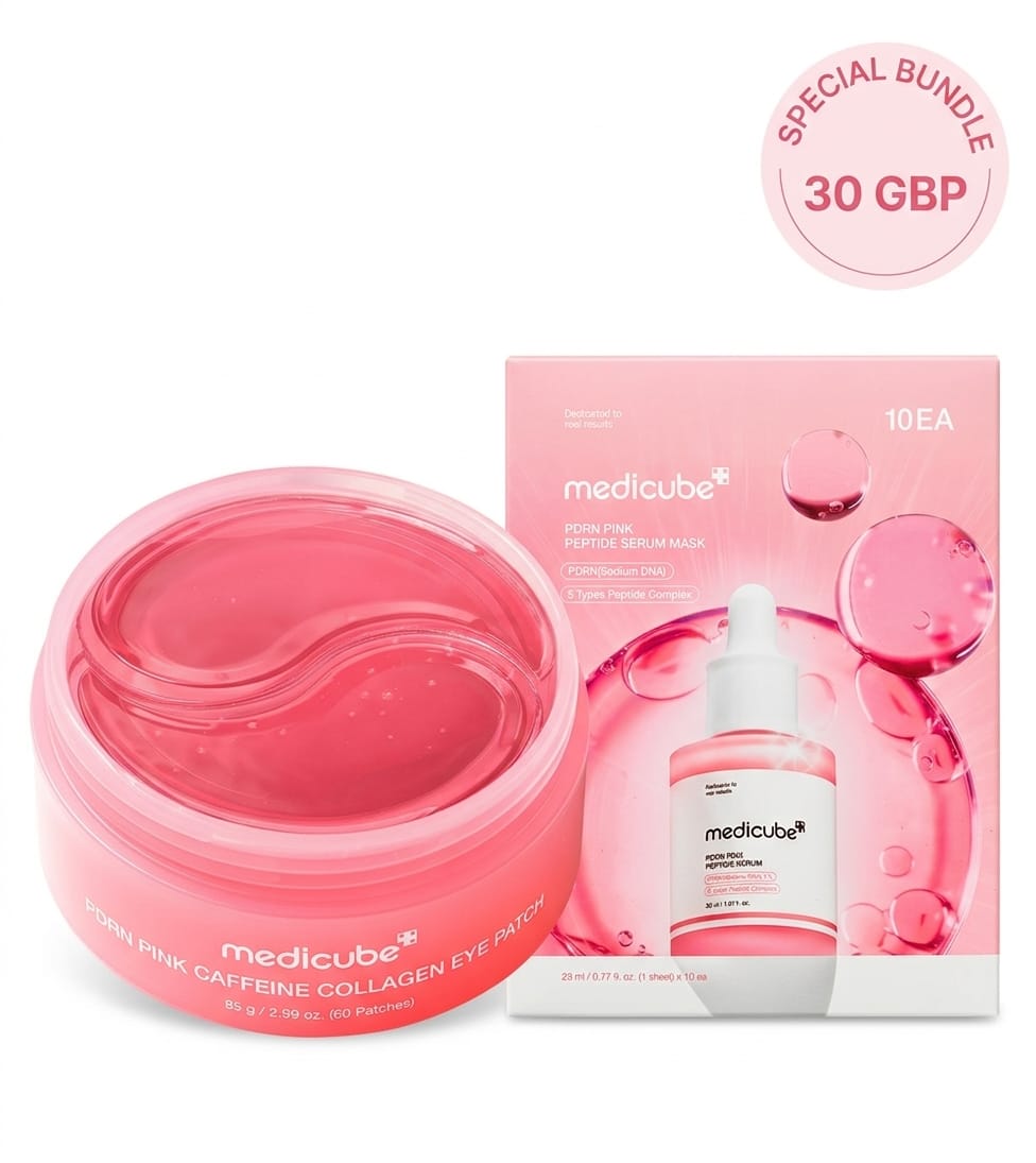 Medicube PDRN Pink Collagen Eye Patch & Serum Mask Bundle