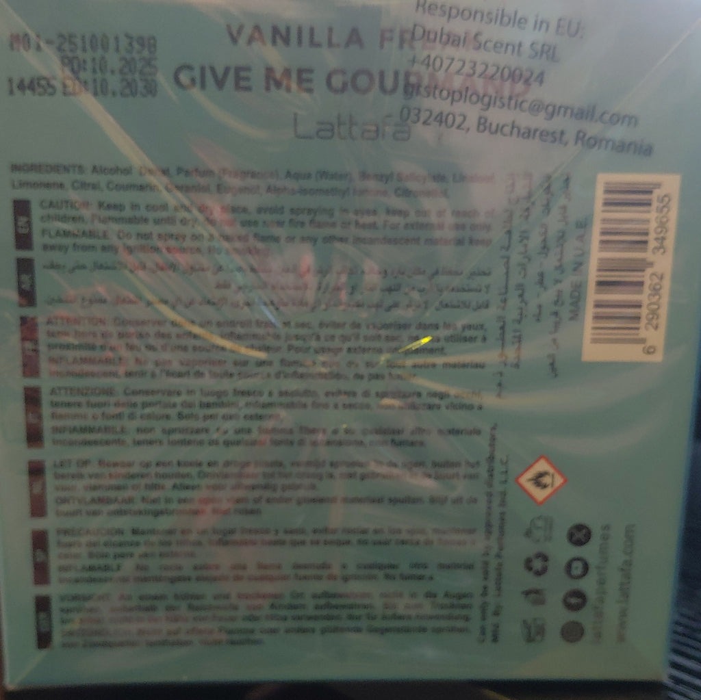 Lattafa Vanilla Freak Give Me Gourmand Eau de Parfum (100ml)