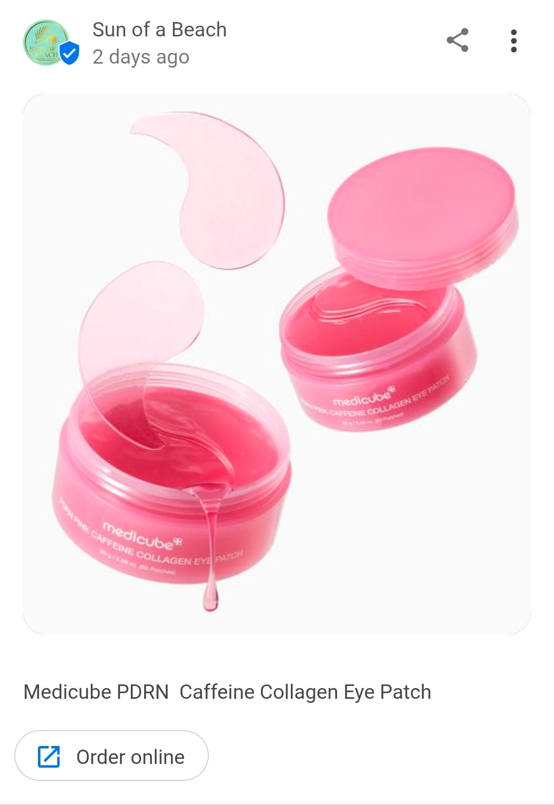 medicube - PDRN Pink Caffeine Collagen Eye Patch (60pcs)