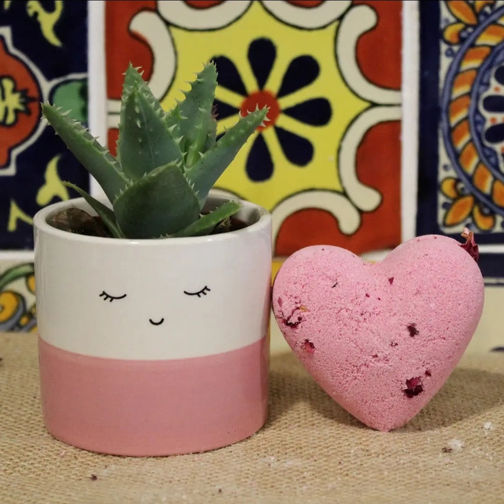 Love heart bath bomb -70 gr ylang & Rose (×3)