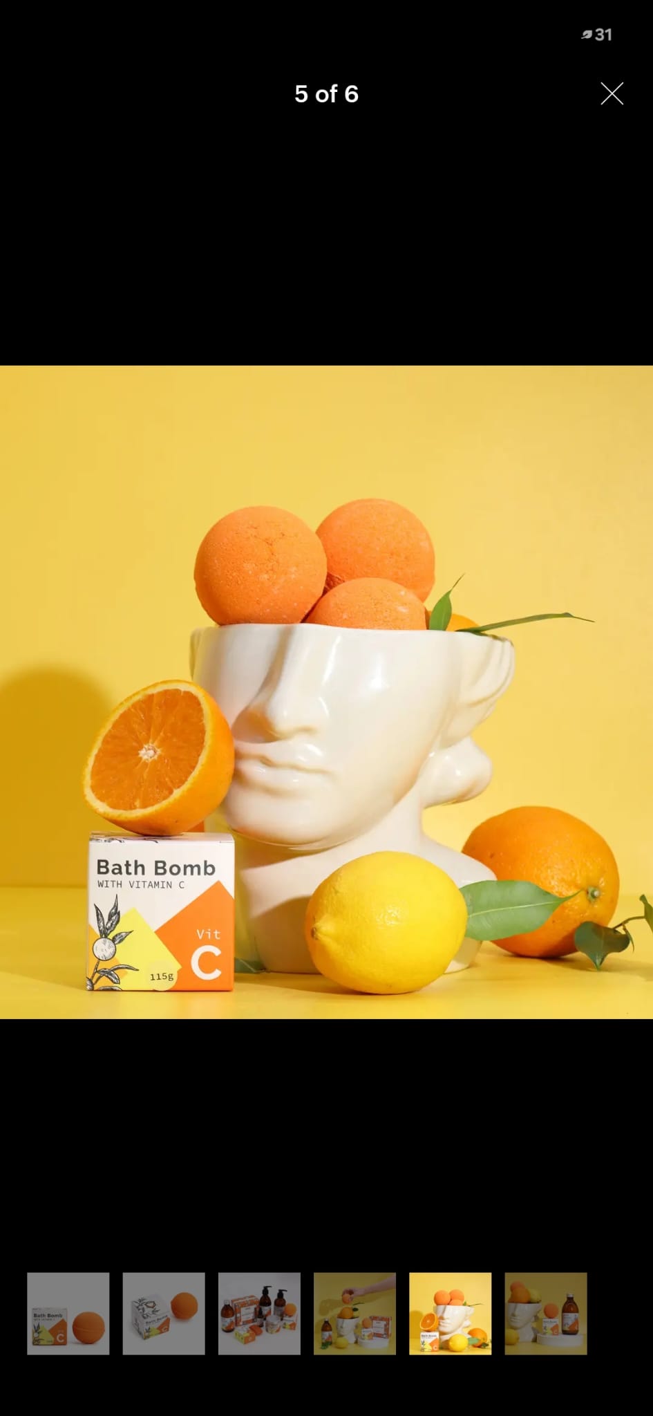Premium Vitamin C Infused Bath Bomb (x3)