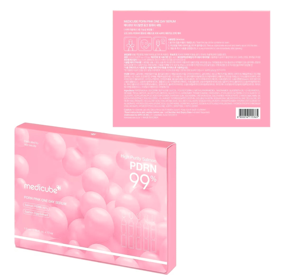 Medicube Salmon DNA PDRN Pink One Day Serum  10ea