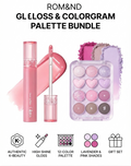 rom&nd Glasting Colour Gloss + Colorgram 12-Colour Palette Set Pink/Lavender