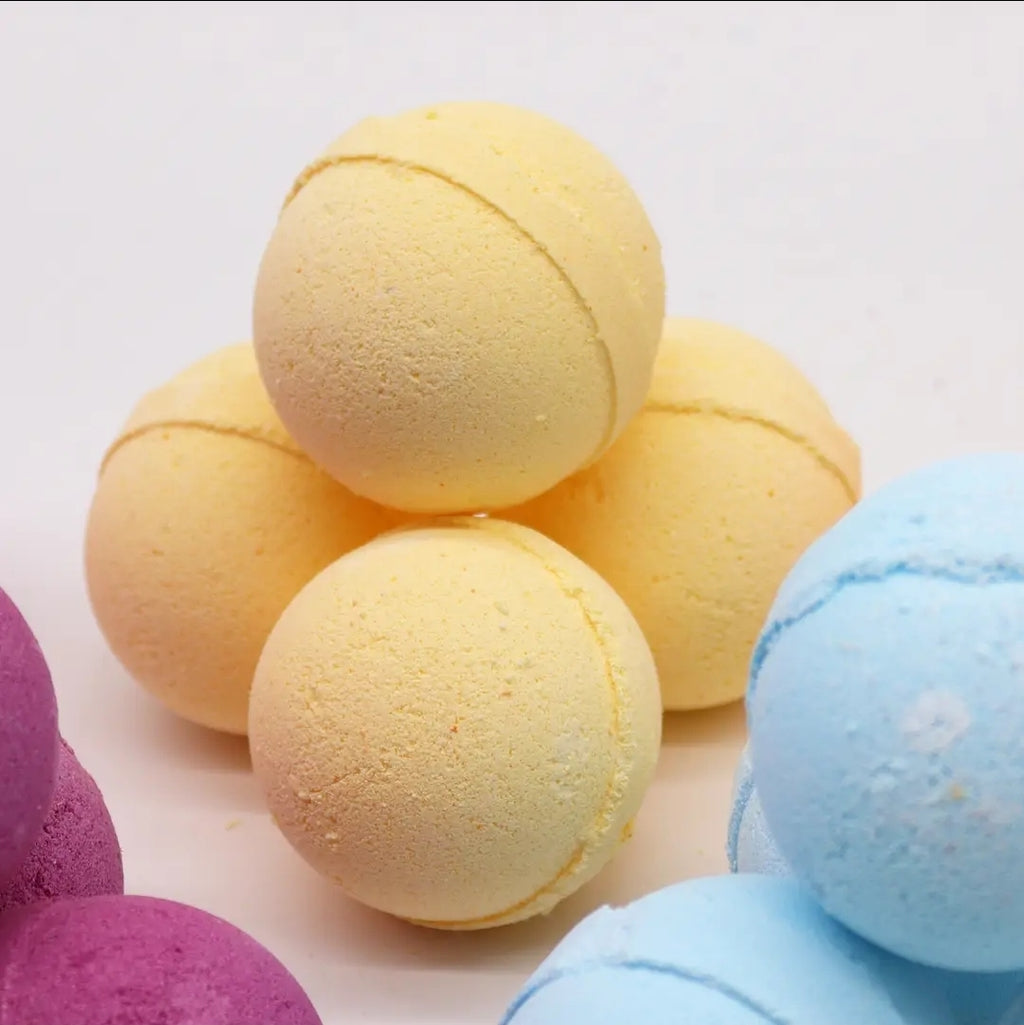 Essentials oil bath bombs- chamomile & grapefruit (x3)