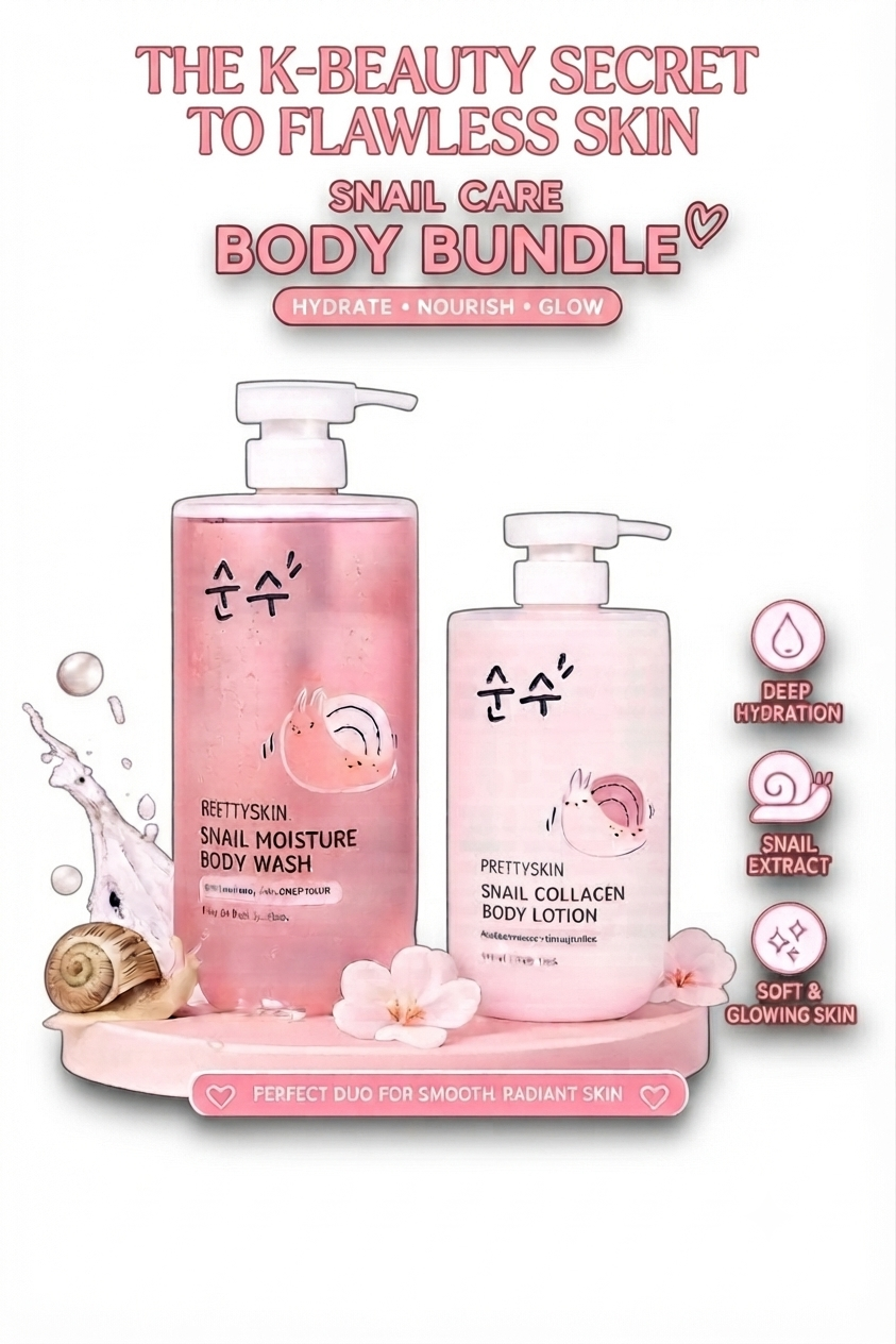 Prettyskin. Snail Care Body Bundle