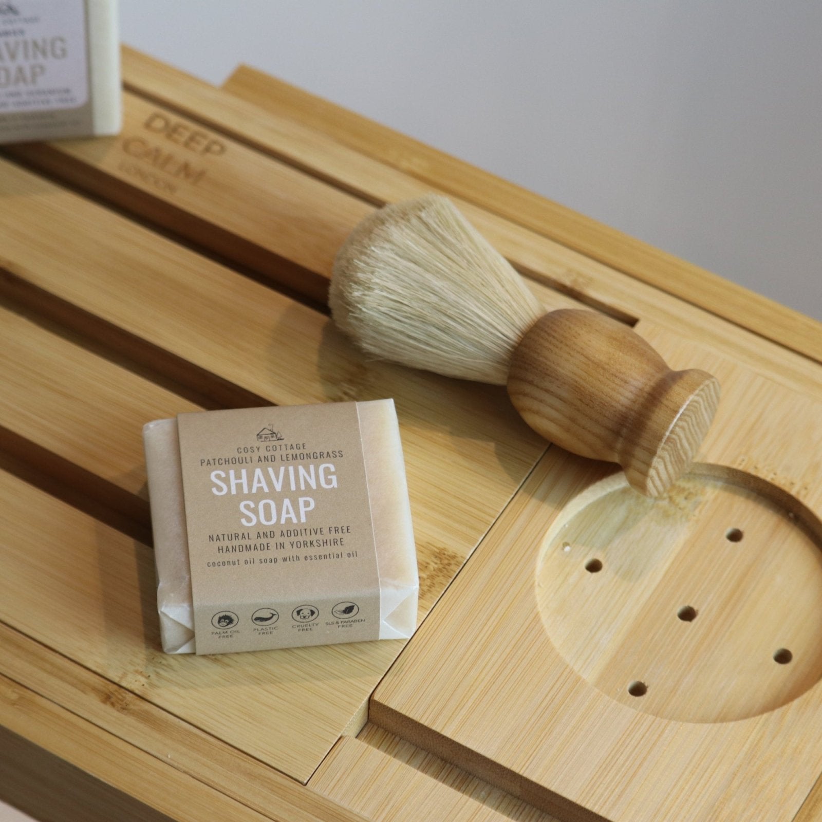 Organic Shaving Soap - Lemongrass & Patchouli - 55g