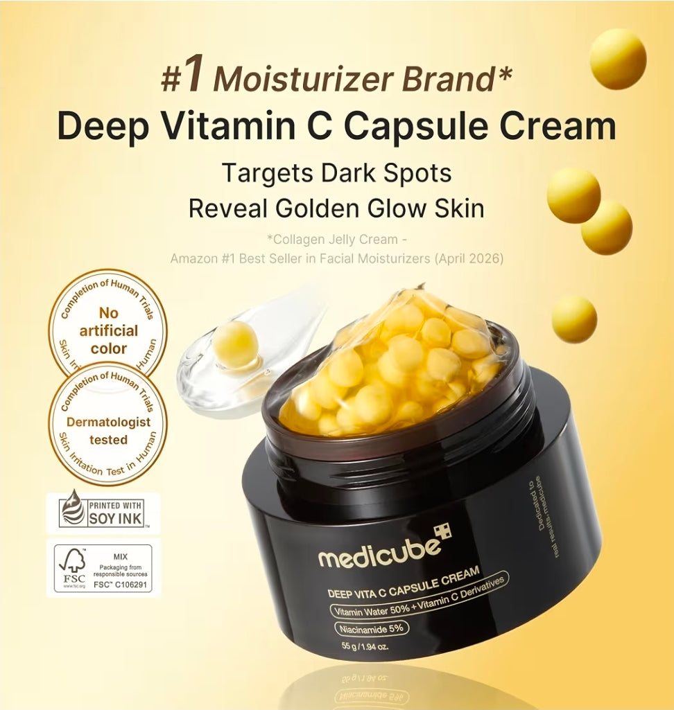Medicube Deep Vitamin C Golden Capsule Face Moisturiser 55g