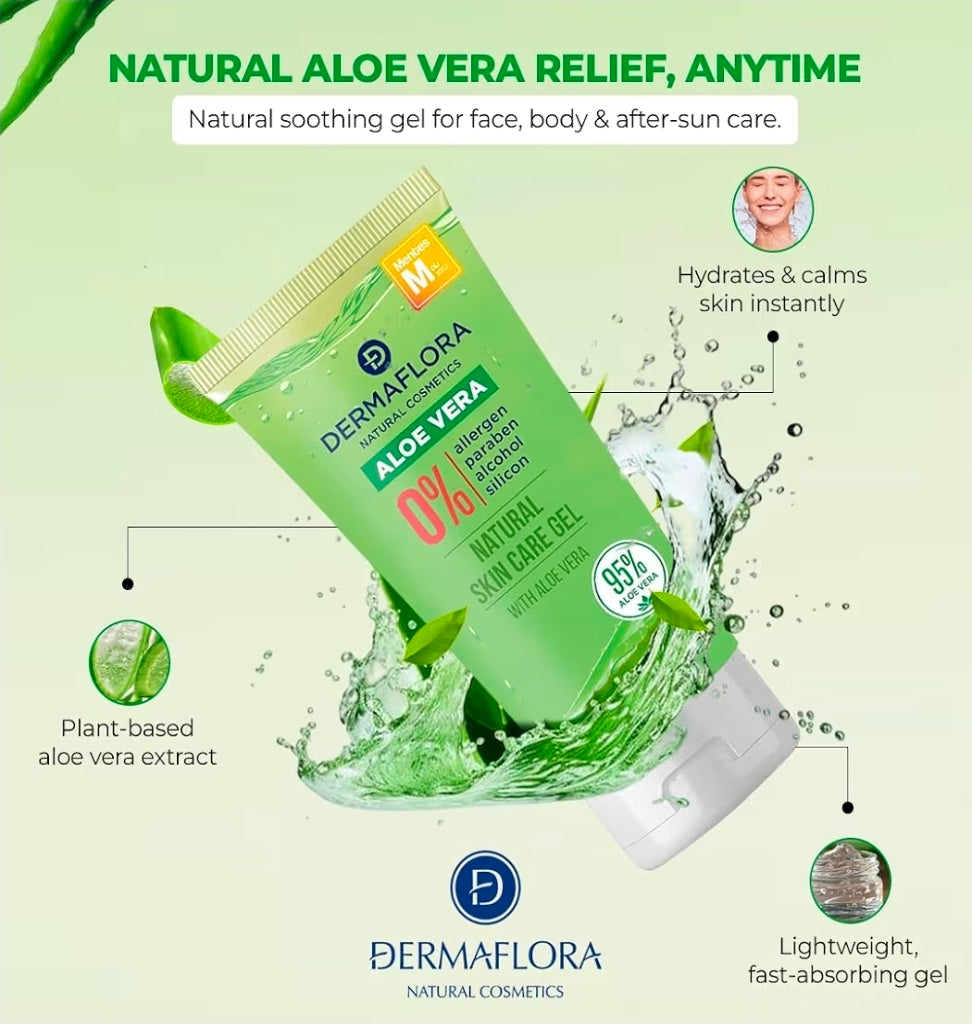 Natural Aloe Vera Gel for Face & Body