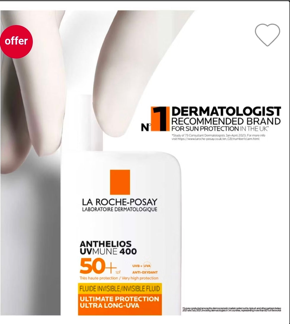 La Roche-Posay Anthelios UVMune 400 Invisible Fluid SPF50+ 50ml