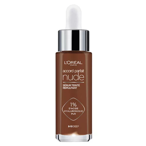 L'Oreal Paris True Match Nude Plumping Tinted Skin Serum, 1% Hyaluronic Acid